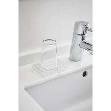 Yamazaki Home Self-Draining Soap Dish in Clear Acrylic - Elegant & Functional