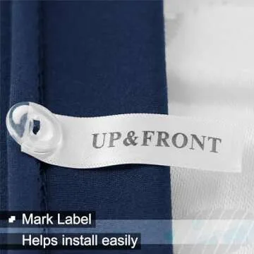 Box Spring Cover Queen/Cal Queen Size - Jersey Knit & Stretchy Wrap Around 4 Sides Bed Skirts for Hotel & Home, Navy