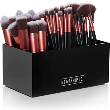 Stylish Acrylic Makeup Brush Holder for Organization