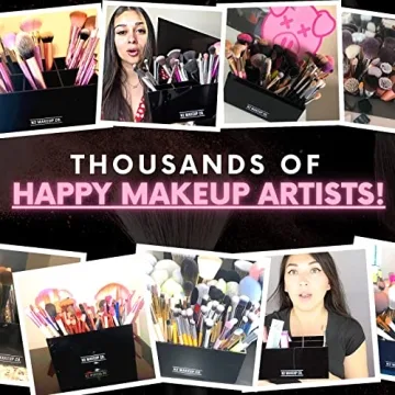 Stylish Acrylic Makeup Brush Holder for Organization