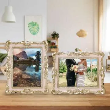 RLAVBL 5x7 Vintage Picture Frame with Ornate Design