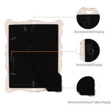 RLAVBL 5x7 Vintage Picture Frame with Ornate Design