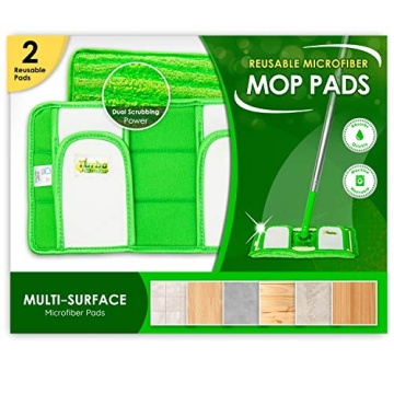 Premium Reusable Mop Pads for Swiffer Sweeper - Eco-Friendly & Washable - 2 Pack