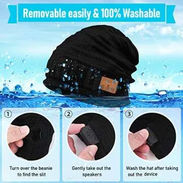 SMINIKER Wireless Beanie Hat for Outdoor Sports Music Lovers