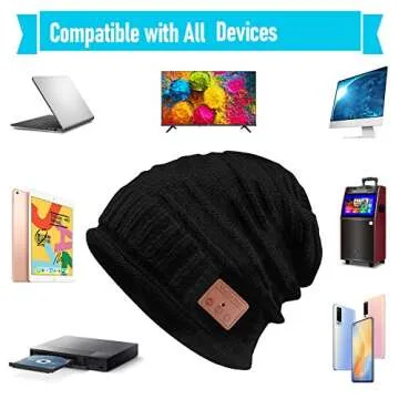 SMINIKER Wireless Beanie Hat for Outdoor Sports Music Lovers