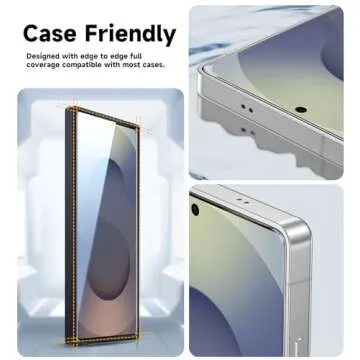 MAGIC JOHN 2 Pack for Samsung Galaxy S25 Ultra Tempered Glass Screen Protector, Bubble Free, Easy Installation, Auto Dust-Elimination