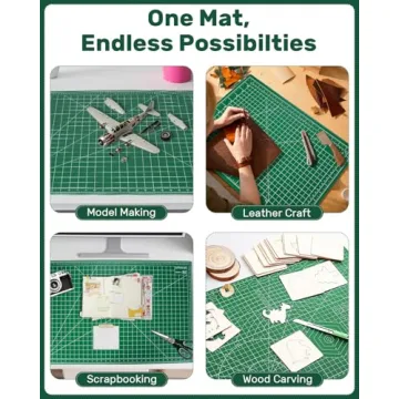 Tujurich Self Healing Cutting Mat for Crafts and Sewing