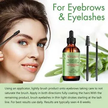 Bieyoc Rosemary Oil, 100% Pure Natural for Hair Growth, Treatment For Damaged & Dry Skin hair, Cold Pressed Oil For Growth, Eyebrows, Eyelashes, Nails and Skin(60ml)