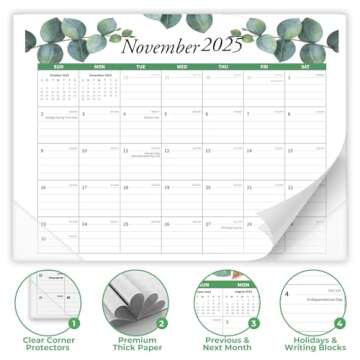 Calendar 2025 - Magnetic Calendar for Fridge, Runs From January 2025 to June 2026, Fridge Calendar 2025-2026 for School, Office & Home Planning and Organizing,15"x12" In