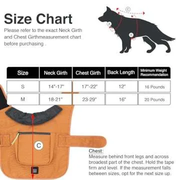 Heated Dog Jacket With Adjustable Temperature - Waterproof Winter Coat Vest Pet Sweater for Small Me...