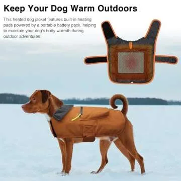 Heated Dog Jacket - Waterproof Winter Coat for Dogs