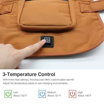 Heated Dog Jacket - Waterproof Winter Coat for Dogs