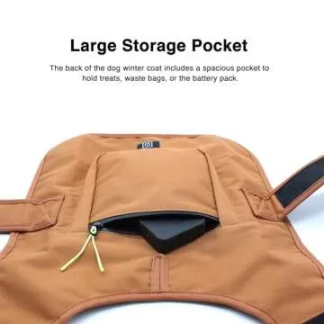 Heated Dog Jacket - Waterproof Winter Coat for Dogs