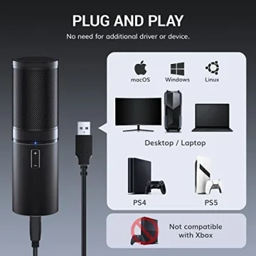 TOP Rated TONOR USB Microphone for Game and Stream