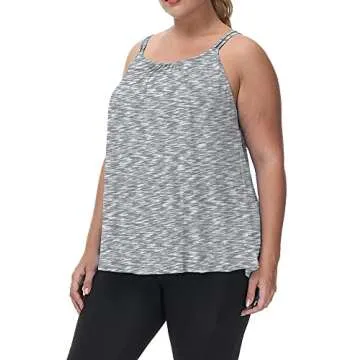 Uoohal Plus Size Women's Tank Top - Athletic Spaghetti Strap Cami