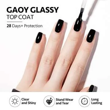 GAOY Gel Top and Base Coat Set for Perfect Manicure