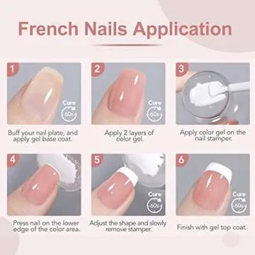 GAOY Gel Top and Base Coat Set for Perfect Manicure