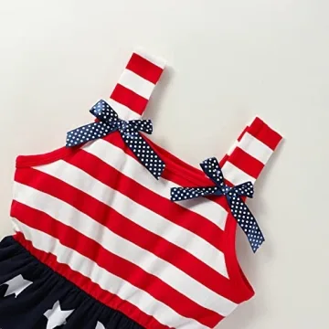 LYQTloml Toddler 4th of July Dress for Girls