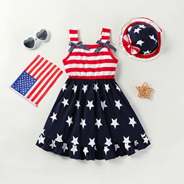 LYQTloml Toddler 4th of July Dress for Girls