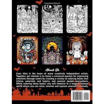 Spooky Town Coloring Book for Relaxation and Fun