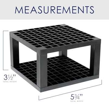 U.S. Art Supply 96 Hole Plastic Organizer for Art Supplies