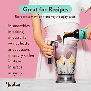 Joolies Organic Medjool Date Syrup | Award Winning Original, 10.8 Oz (2 Pack) | Made with Fresh California Grown Fruit | Vegan, Paleo, No Sugar Added | Low Glycemic Breakfast, Baking & Dessert Topping