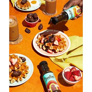 Joolies Organic Medjool Date Syrup | Award Winning Original, 10.8 Oz (2 Pack) | Made with Fresh California Grown Fruit | Vegan, Paleo, No Sugar Added | Low Glycemic Breakfast, Baking & Dessert Topping