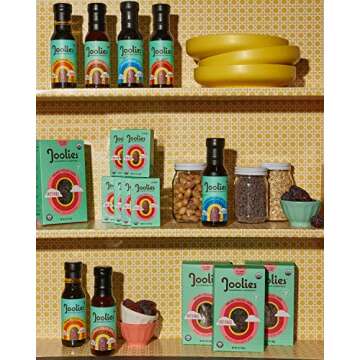 Joolies Organic Medjool Date Syrup | Award Winning Original, 10.8 Oz (2 Pack) | Made with Fresh California Grown Fruit | Vegan, Paleo, No Sugar Added | Low Glycemic Breakfast, Baking & Dessert Topping