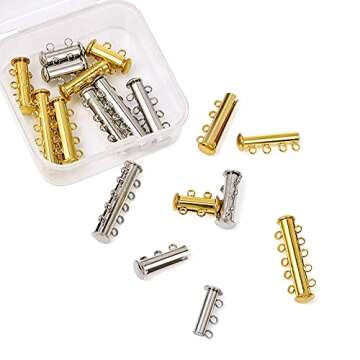 KISSITTY Multi-Strand Brass Magnetic Slide Lock Clasps