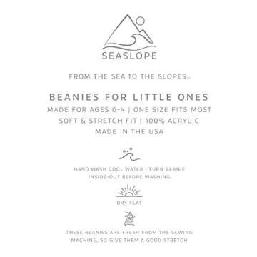 SeaSlope Kids Beanie Hat Warm Cozy for Ages 0-4
