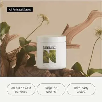 Needed. Expertly-Formulated & Tested Prebiotic & Probiotic for Prenatal, Pregnancy, Breastfeeding, & Postpartum | Balance Mood, Boost Immunity, Healthy Microbiome for Mother & Baby | 60 Capsules