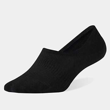 WANDER No Show Socks Mens 7 Pairs Cotton Thin Non Slip Low Cut Mens Invisible Casual Socks (7black, ...