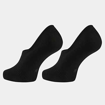 WANDER No Show Socks Mens 7 Pairs Cotton Thin Non Slip Low Cut Mens Invisible Casual Socks (7black, Size 9-11)