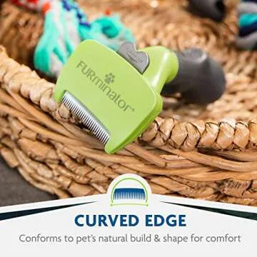 Top Furminator deShedding Tool for Small Dogs, Reduces Shedding