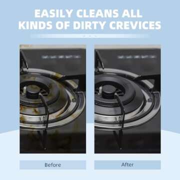 TQRR Hard Bristle Crevice Cleaning Brush-Thin Gap Cleaning Brush, Small Cleaning Brush, Grout Brush, Kitchen Brush, Cleaning Tools for Toilet, Bathroom, Home, Bathtub, Sink, Household, Window (3)