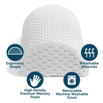 ComfiLife Memory Foam Knee Pillow for Back & Side Sleepers