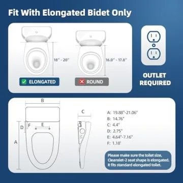 Smart Whale Electric Cleanslet-2 Bidet Toilet Seat