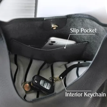 Stylish Vegan Leather Hobo Bag - Soft Slouchy Tote for Women