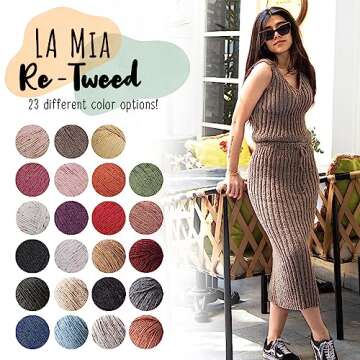 La Mia Re-Tweed Melange Yarn: Ideal 40% Wool Blend