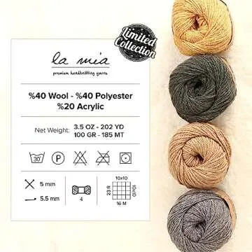 La Mia Re-Tweed Melange Yarn: Ideal 40% Wool Blend