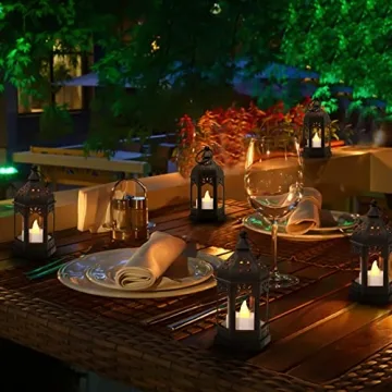 SHYMERY Mini Lanterns with Flickering LED Candles