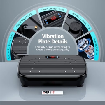 PUREROYI Vibration Plate for Lymphatic Drainage & Fitness