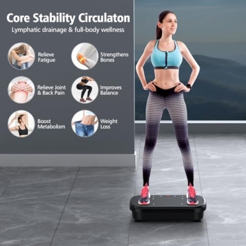PUREROYI Vibration Plate for Lymphatic Drainage & Fitness