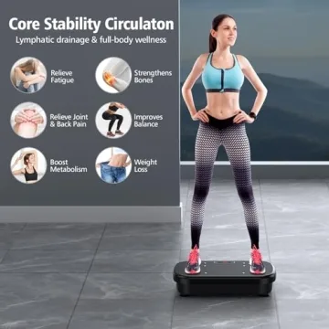 PUREROYI Vibration Plate for Lymphatic Drainage & Fitness