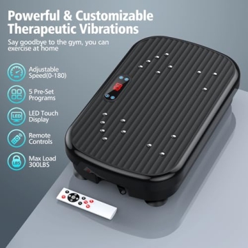 PUREROYI Vibration Plate for Lymphatic Drainage & Fitness