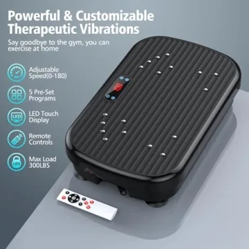 PUREROYI Vibration Plate for Lymphatic Drainage & Fitness