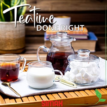 Elegant Simax Glass Creamer Pitcher for Home Use