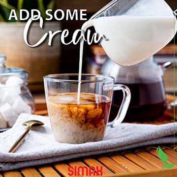 Elegant Simax Glass Creamer Pitcher for Home Use