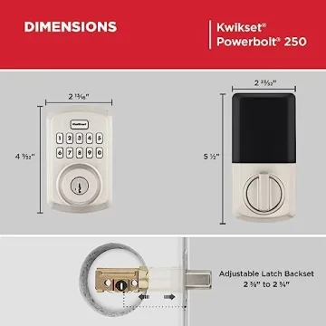 Kwikset Powerbolt 250 Keypad Lock with Auto Lock