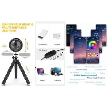 JIMEI Sunset Lamp Projector Led Lights for Bedroom Night Light RGB Lights Sun Sunlight Sunrise Lamp 10w 360° Rotation Mood Lighting Home/Room Decor Christmas Gifts for Women,Triangle Multicolor